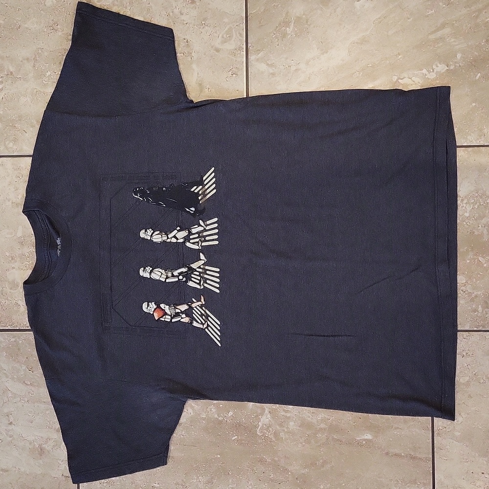 3/$12 Star Wars Darth Vader storm troopers abbey road short sleeve t-shirt